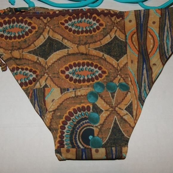 Victoria Secret Vintage Bandeau Boho String Bikini Set XS New - Picture 8 of 11